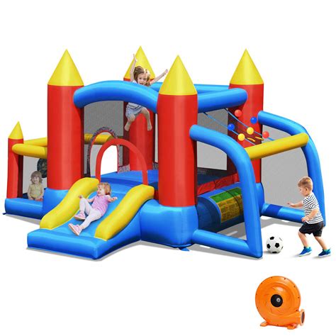 bouncy house blower|outdoor inflatable bounce house.